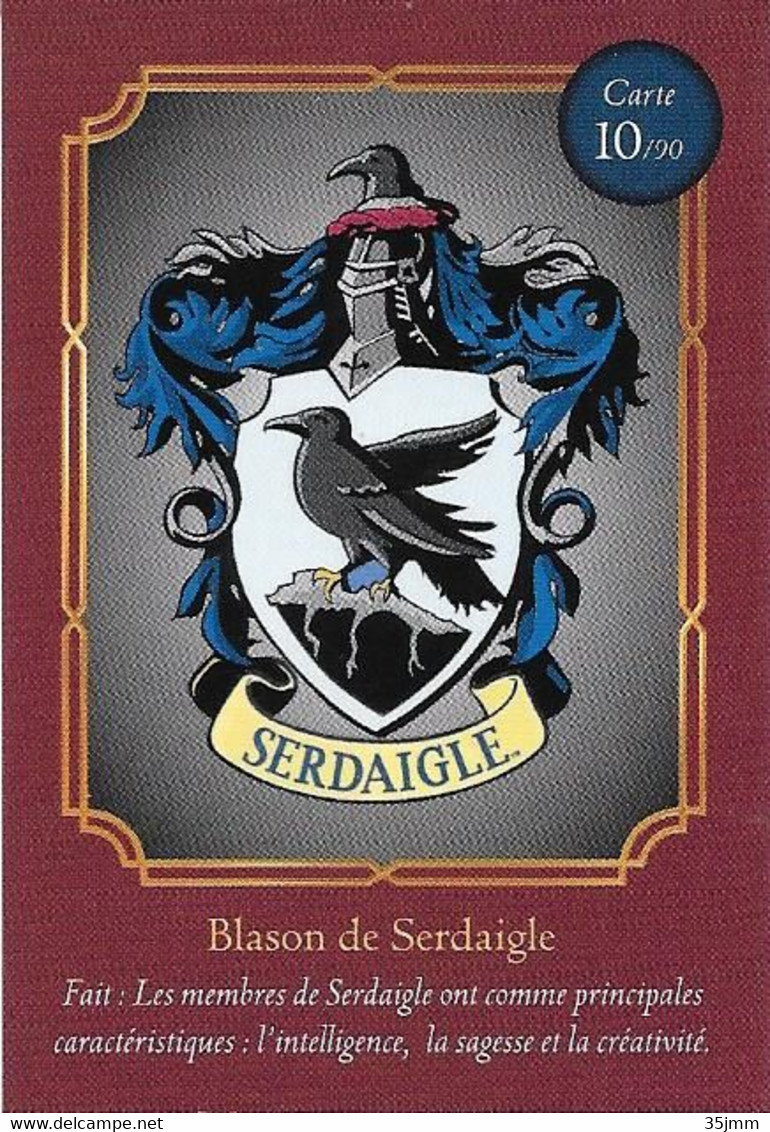 Carte Harry Potter Auchan N°10 Serdaigle - Harry Potter