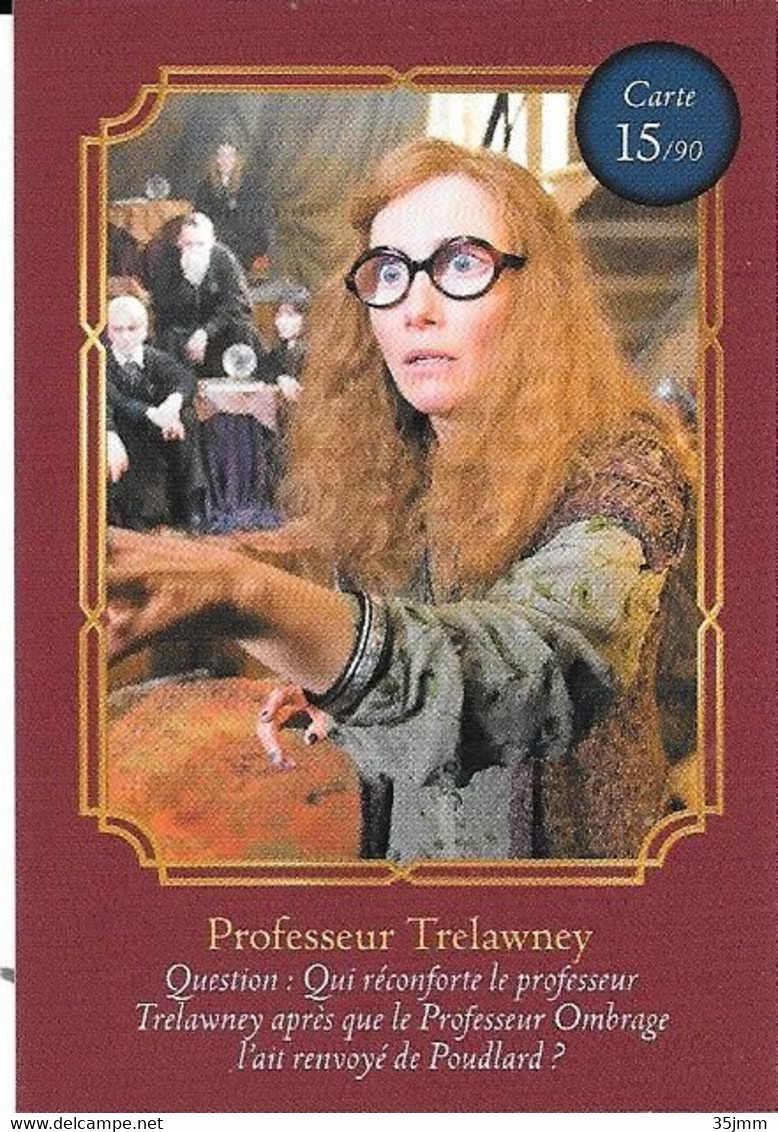 Carte Harry Potter Auchan N°15 Professeur Trelawney - Harry Potter