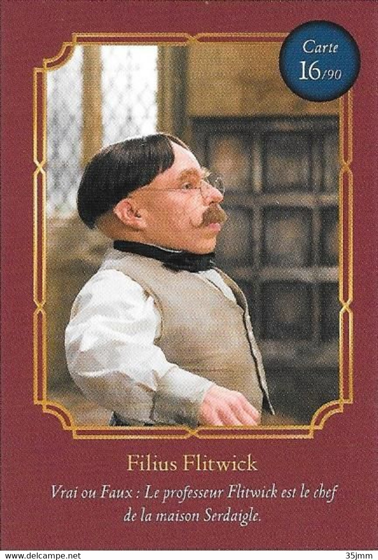 Carte Harry Potter Auchan N°16 Filius Flitwick - Harry Potter
