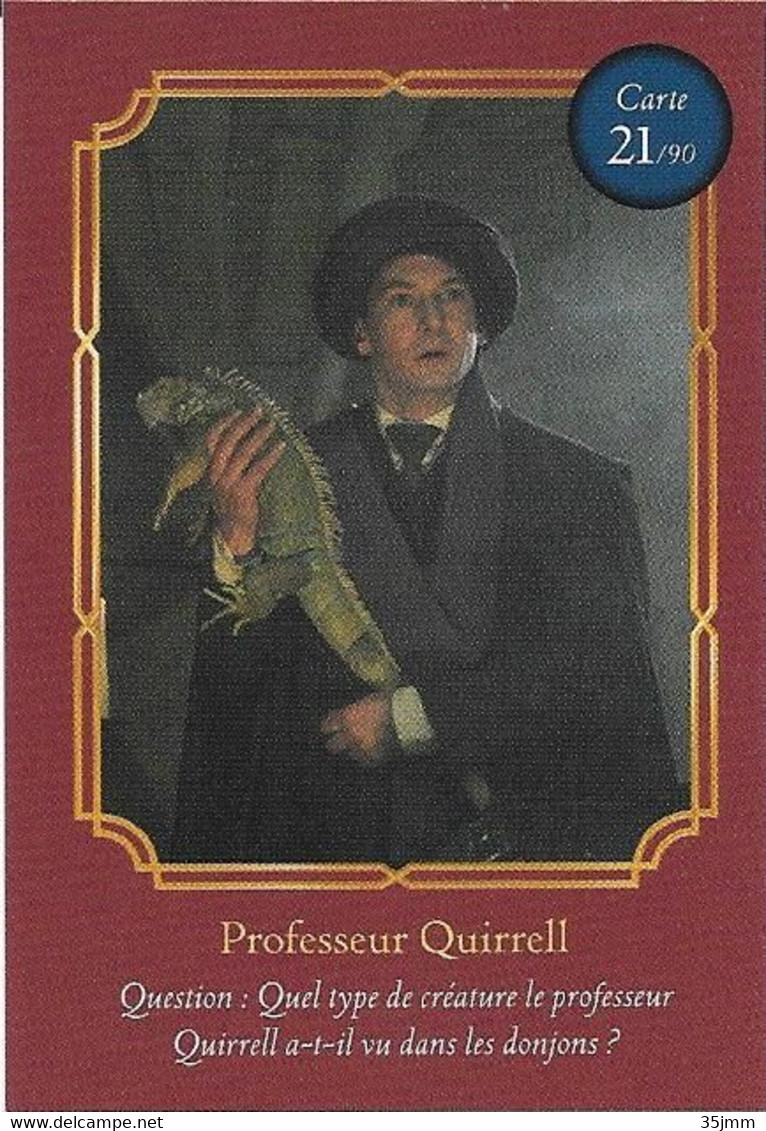 Carte Harry Potter Auchan N°21 Professeur Quirrell - Harry Potter