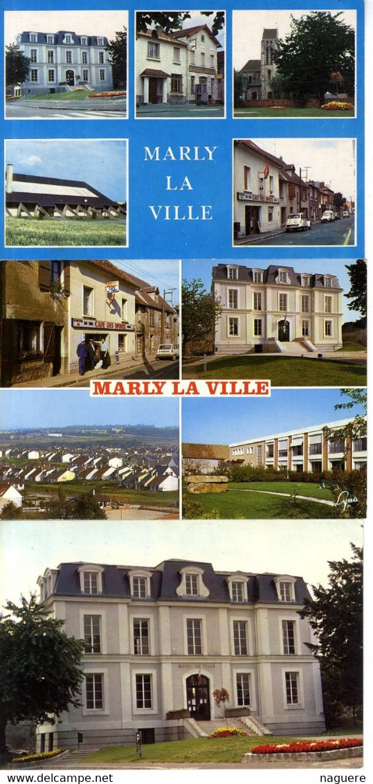 95  MARLY LA VILLE     LOT 3 CARTES MODERNES - Marly La Ville