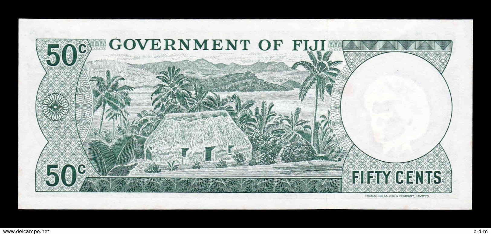 Fiji 50 Cents Elizabeth II 1971 Pick 64b SC-/SC AUNC/UNC - Fidji