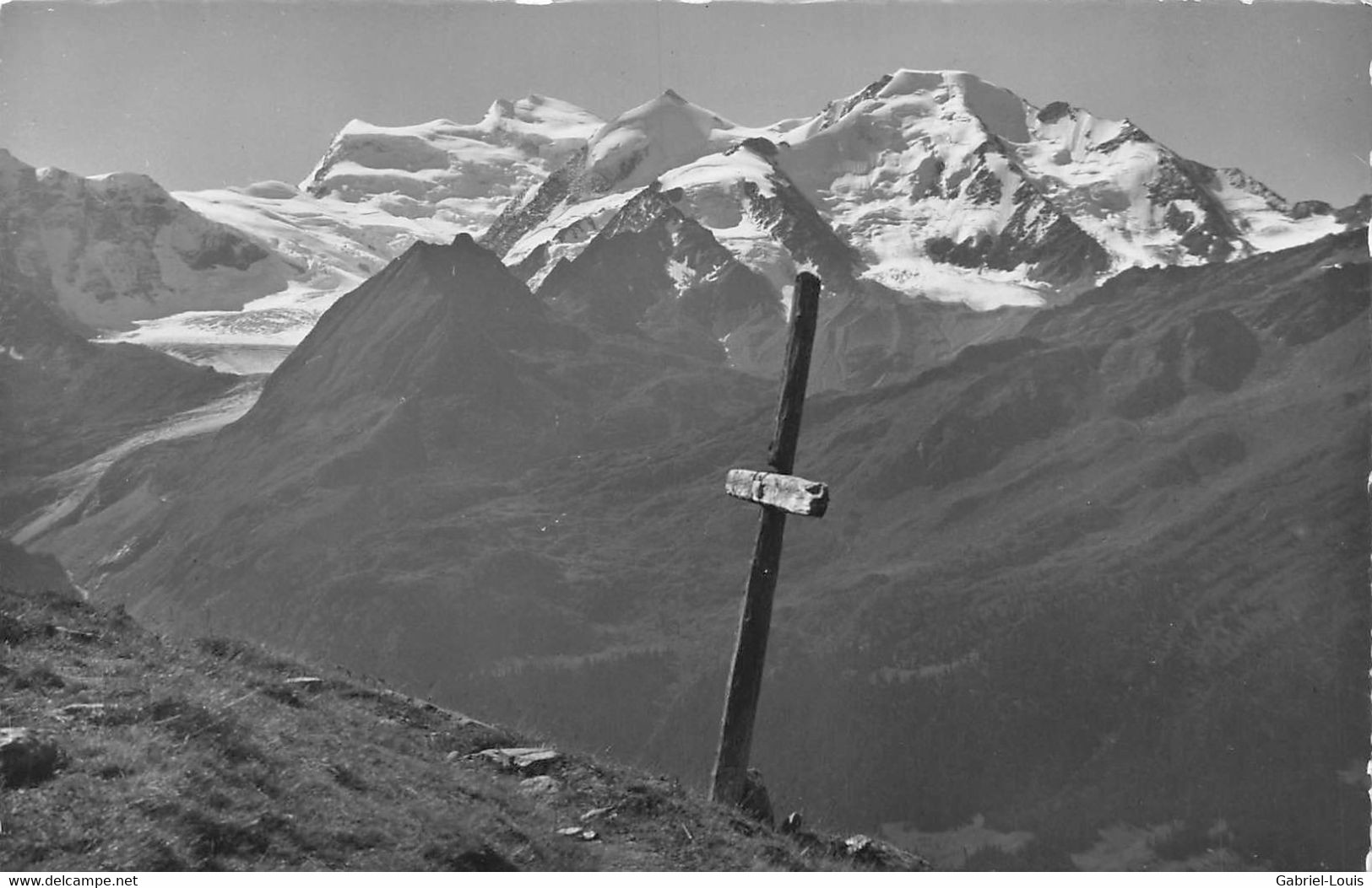 Verbier La Croix Du Bisse - Grd Combin Combin De Corbassière Pt. Combin - Val De Bagnes - Bagnes