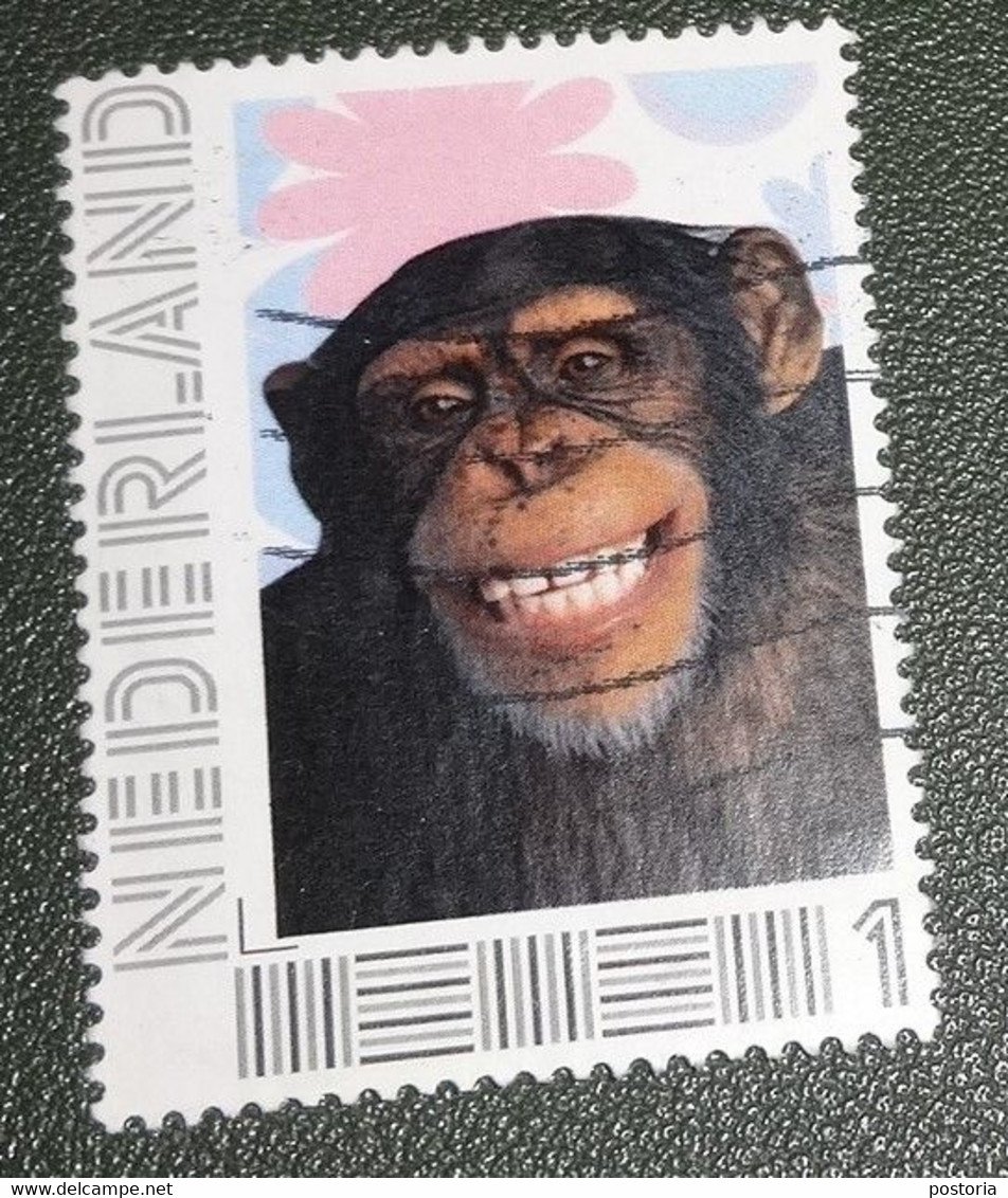 Nederland - NVPH - Xxxx - 2012 - Persoonlijke - Gebruikt - Hallmark - Wenszegel - Aap - Timbres Personnalisés