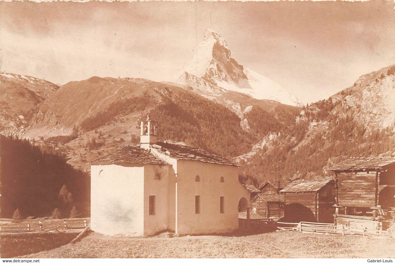 Zermatt Winkelmatten Matterhorn Cervin - 1920- Chapelle Kapelle - Zermatt