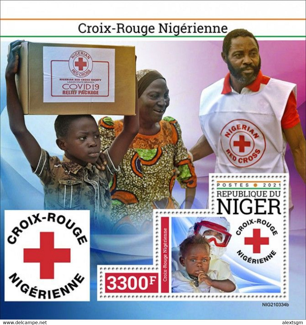 NIGER 2021 - Red Cross, COVID-19 S/S. Official Issue [NIG210334b] - Disease