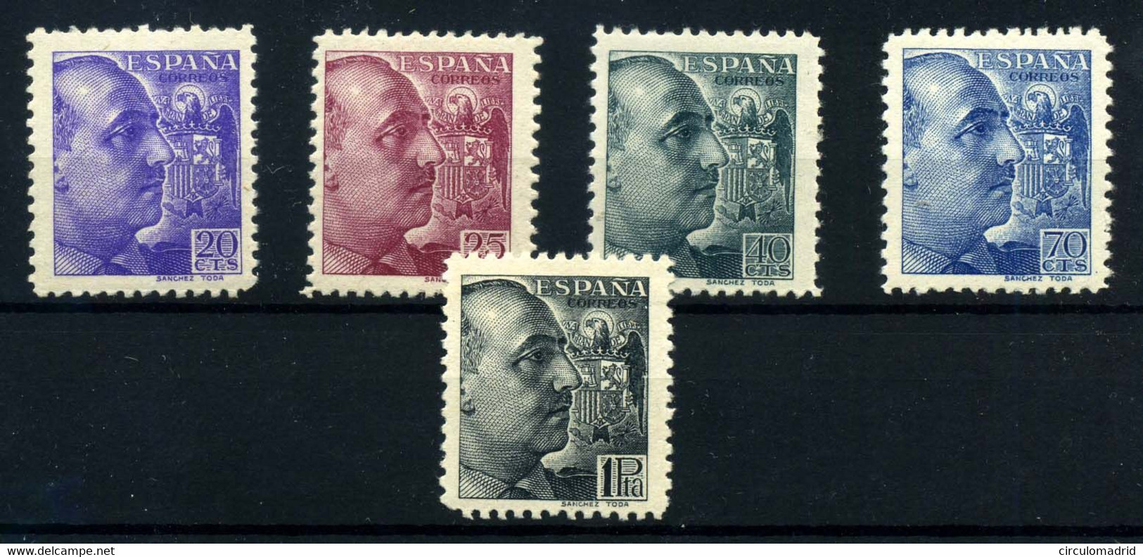 España Nº 867/8, 870, 874, 875. Año 1939 - Neufs