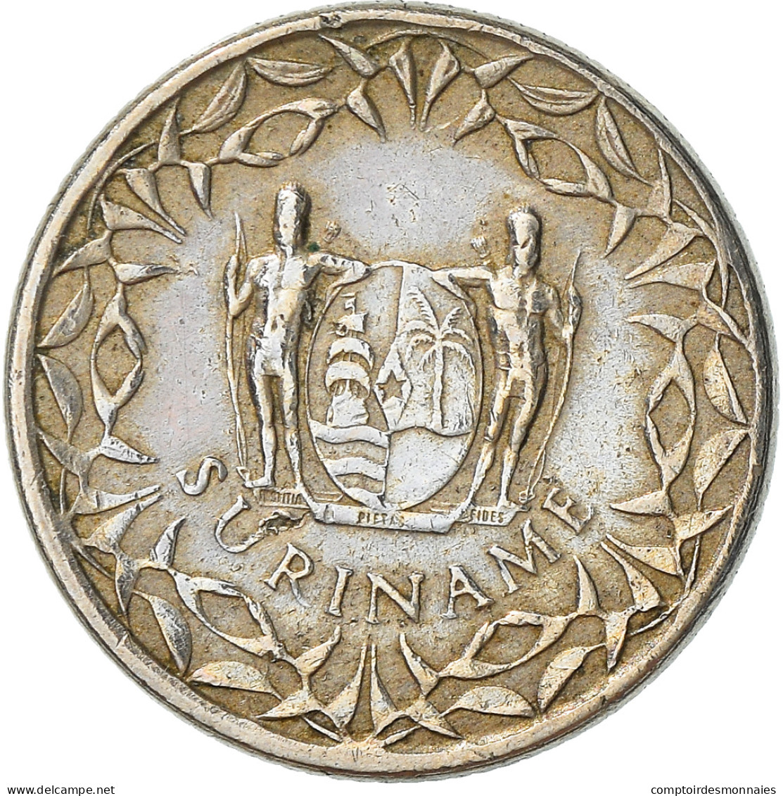 Monnaie, Surinam, 10 Cents, 1966, TB+, Copper-nickel, KM:13 - Suriname 1975 - ...