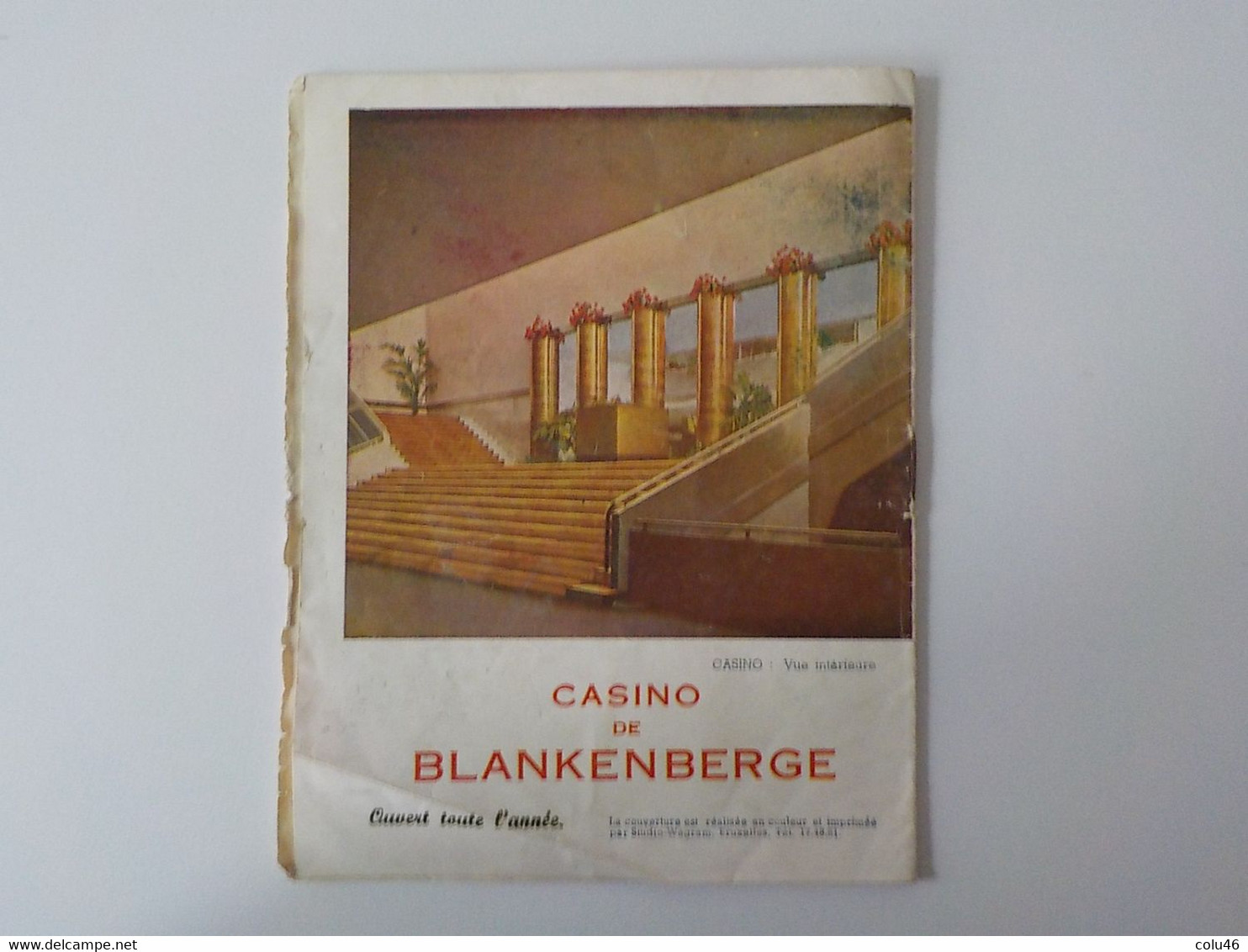 1939 Blankenberge Blankenberghe Programme du Casino Kursaal Galas Comédies intérieur