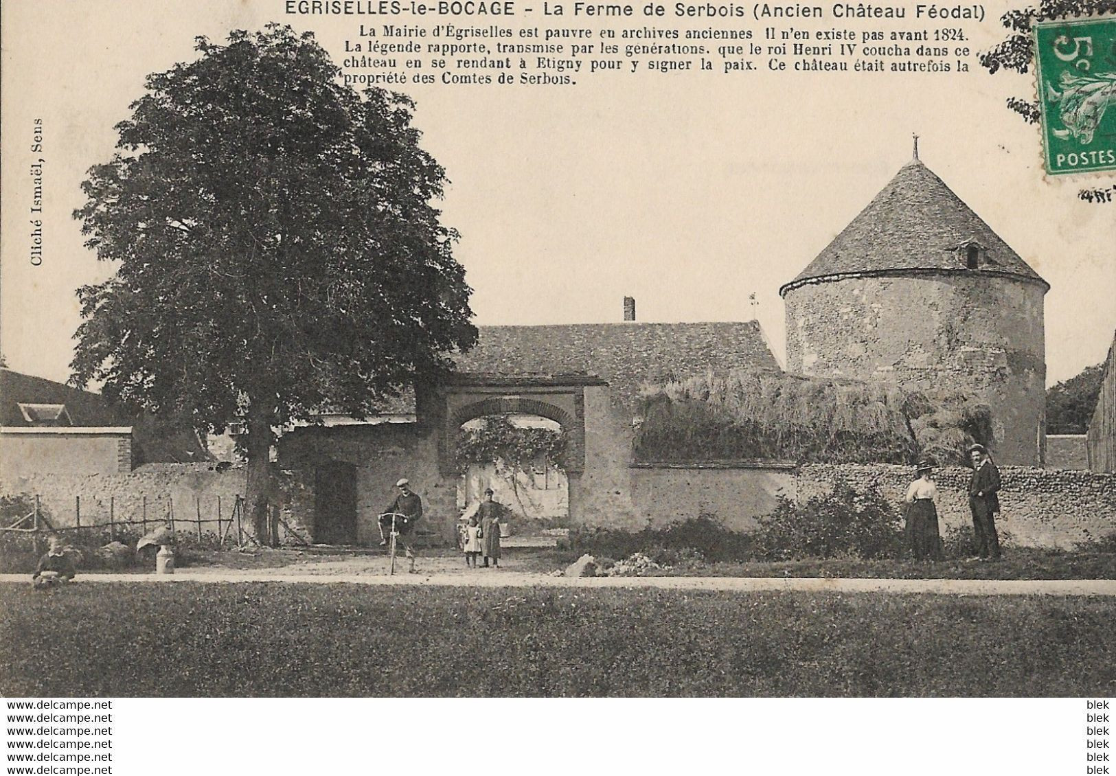 89 . Yonne .  égriselles  Le Bocage : La Ferme De Serbois . - Egriselles Le Bocage