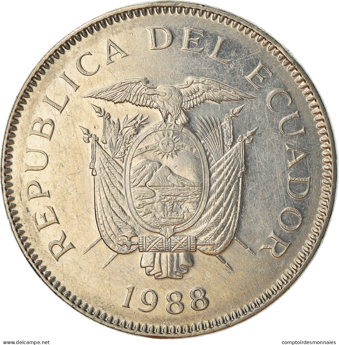 Monnaie, Équateur, 20 Sucres, 1988, TTB, Nickel Clad Steel, KM:94.1 - Ecuador