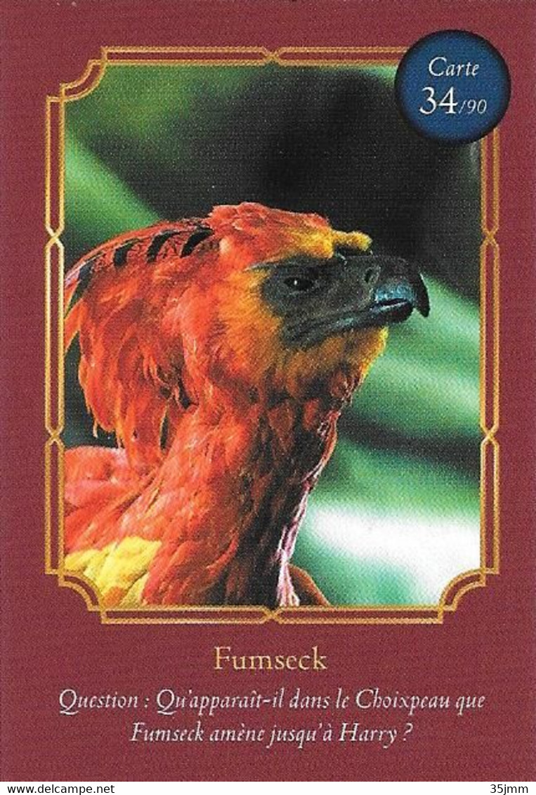 Carte Harry Potter Auchan N°34 Fumseck - Harry Potter