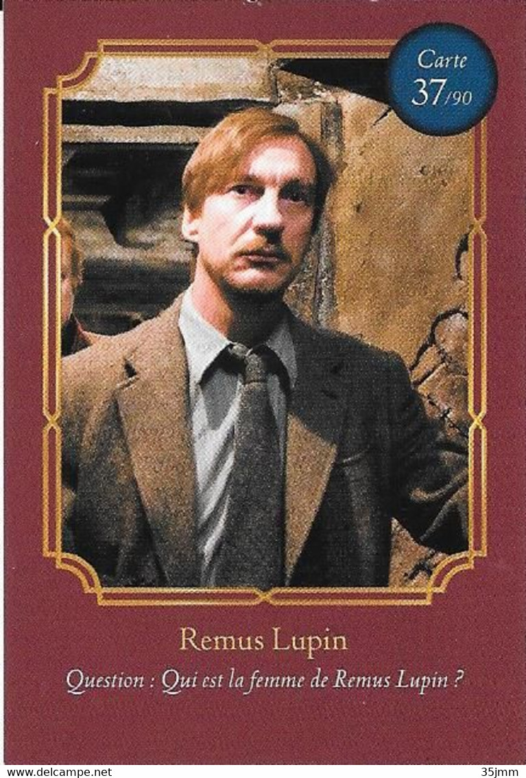 Carte Harry Potter Auchan N°37 Remus Lupin - Harry Potter