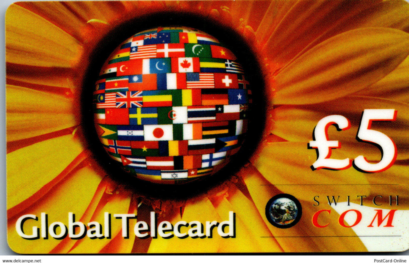17659 - Großbritannien - Global Telecard , Switch Com - BT Cartes Mondiales (Prépayées)