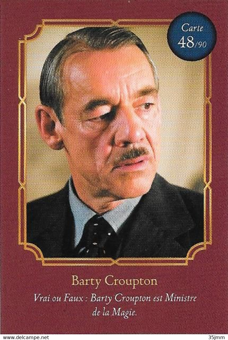 Carte Harry Potter Auchan N°48 Barty Croupton - Harry Potter