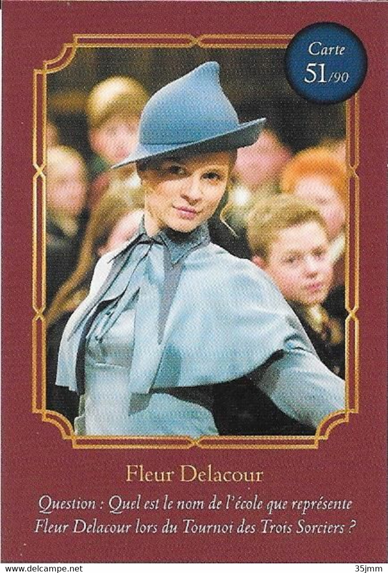 Carte Harry Potter Auchan N°51 Fleur Delacour - Harry Potter