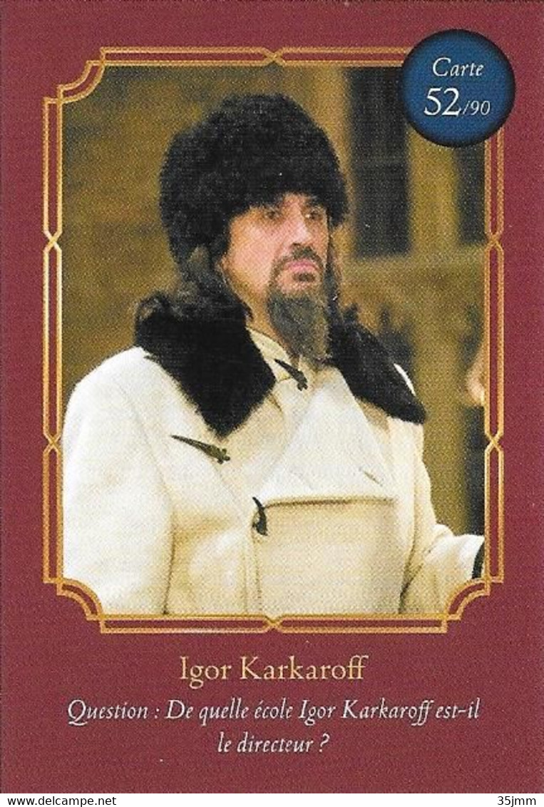 Carte Harry Potter Auchan N°52 Igor Karkaroff - Harry Potter