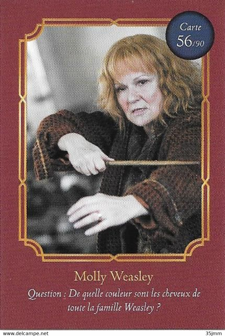 Carte Harry Potter Auchan N°56 Molly Weasley - Harry Potter