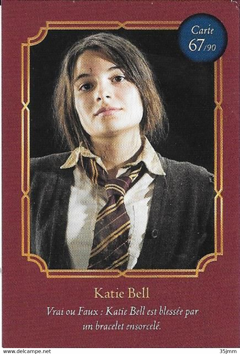 Carte Harry Potter Auchan N°67 Katie Bell - Harry Potter