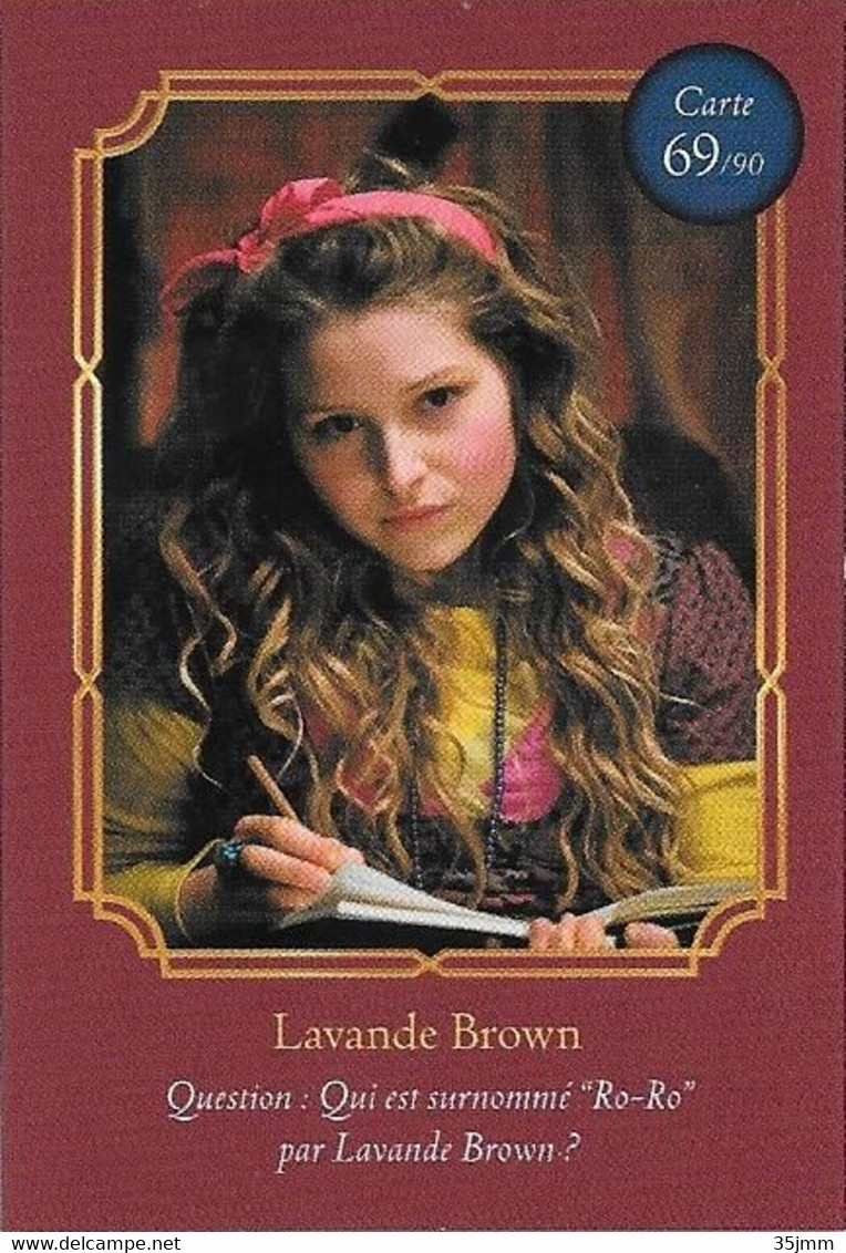 Carte Harry Potter Auchan N°69 Lavande Brown - Harry Potter