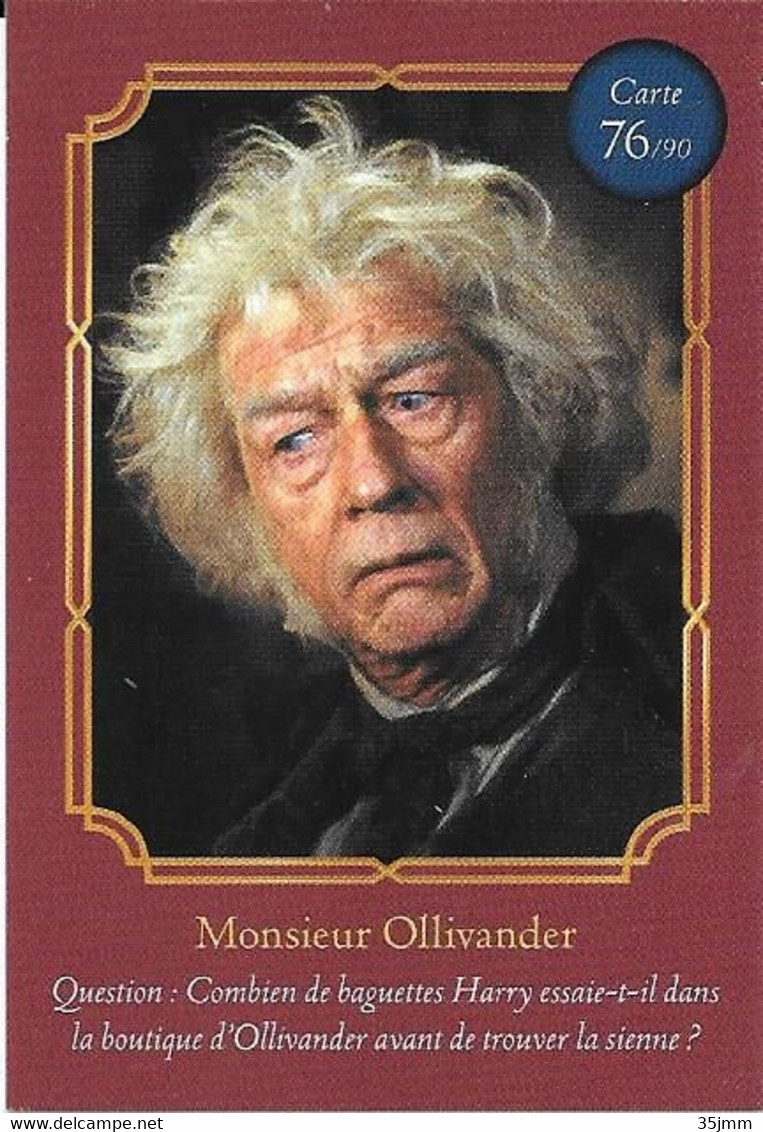 Carte Harry Potter Auchan N°76 Monsieur Ollivander - Harry Potter