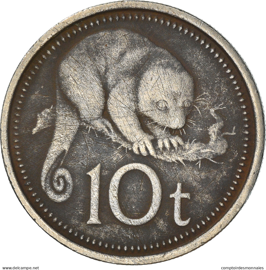 Monnaie, Papua New Guinea, 10 Toea, 1975, TB+, Copper-nickel, KM:4 - Papoea-Nieuw-Guinea