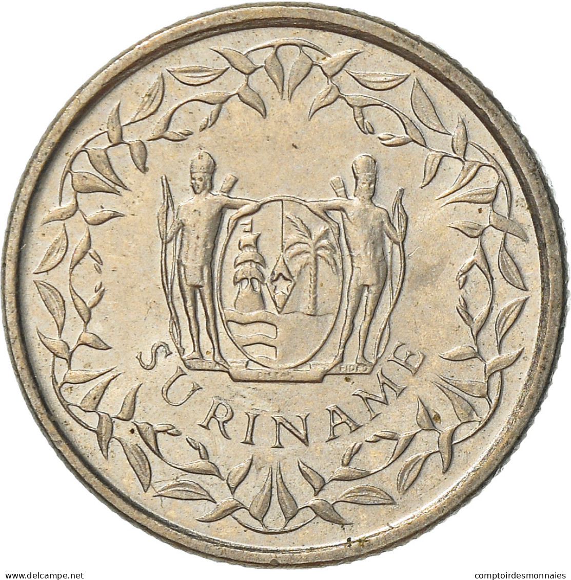 Monnaie, Surinam, 10 Cents, 1987, SUP, Nickel Plated Steel, KM:13a - Surinam 1975 - ...