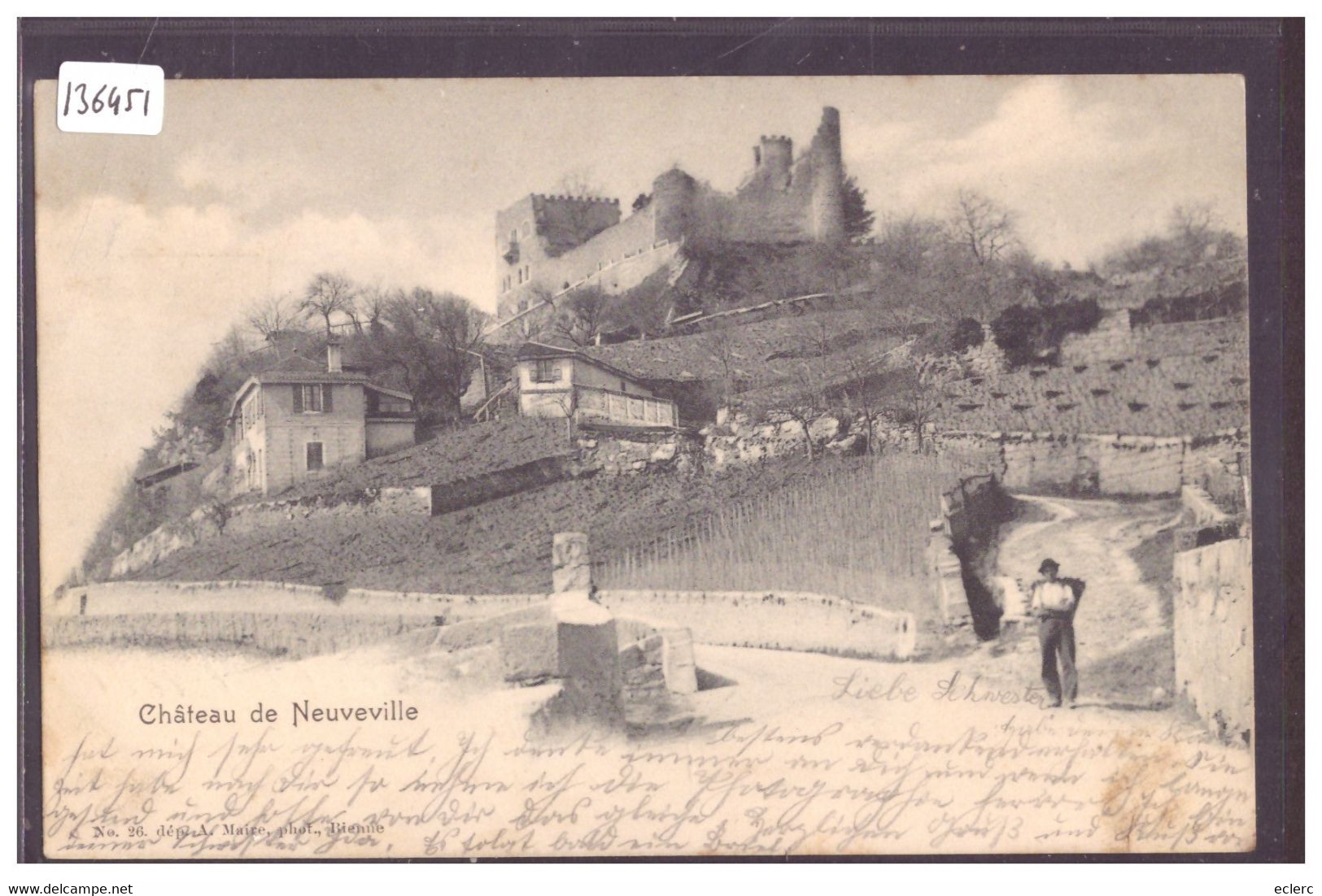 NEUVEVILLE - LE CHATEAU - TB - La Neuveville