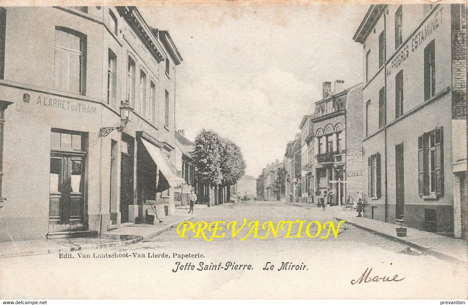JETTE SAINT-PIERRE - Le Miroir - Carte Circulé En 1903 - Jette