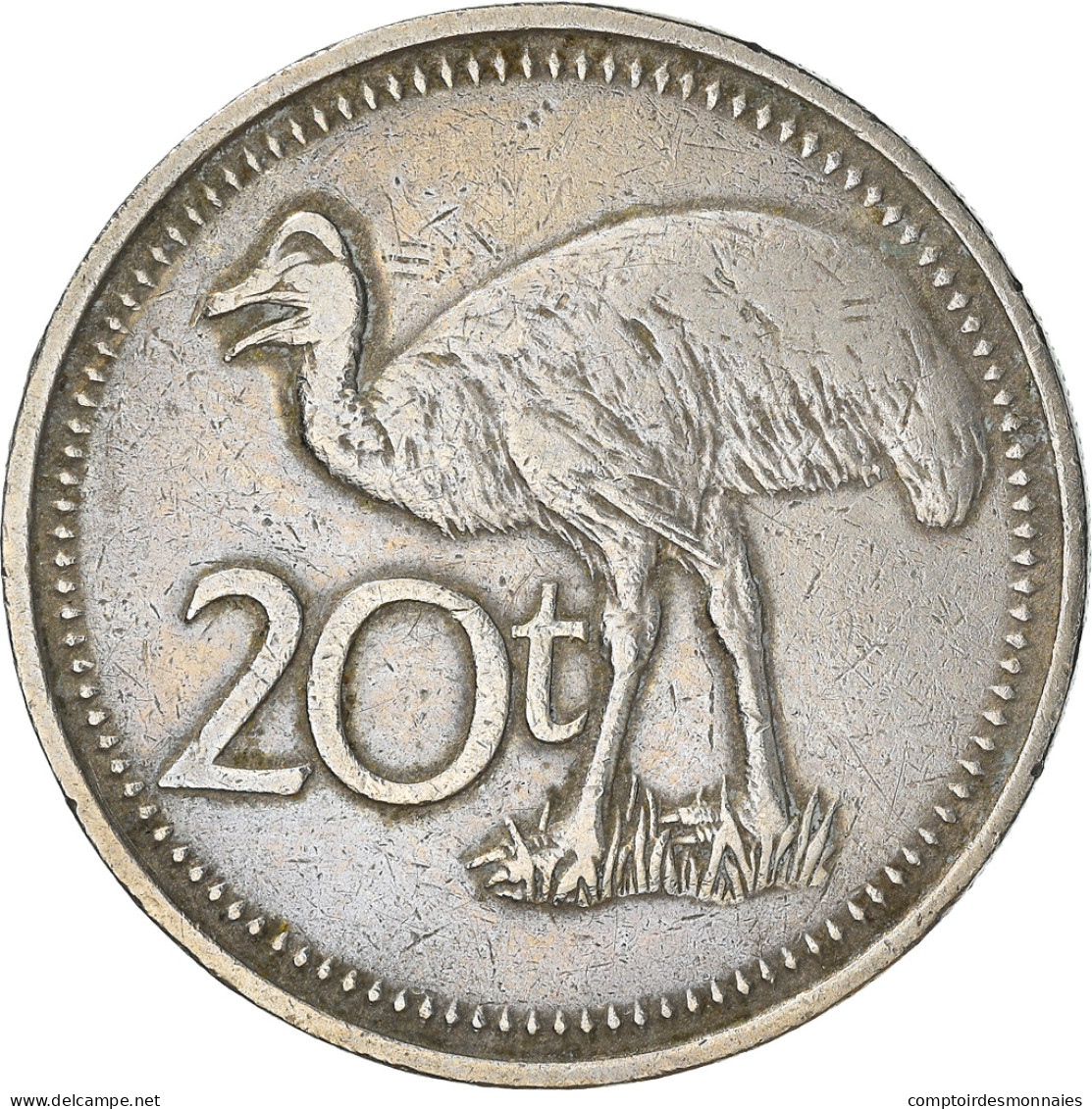 Monnaie, Papua New Guinea, 20 Toea, 1990, TB+, Copper-nickel, KM:5 - Papoea-Nieuw-Guinea