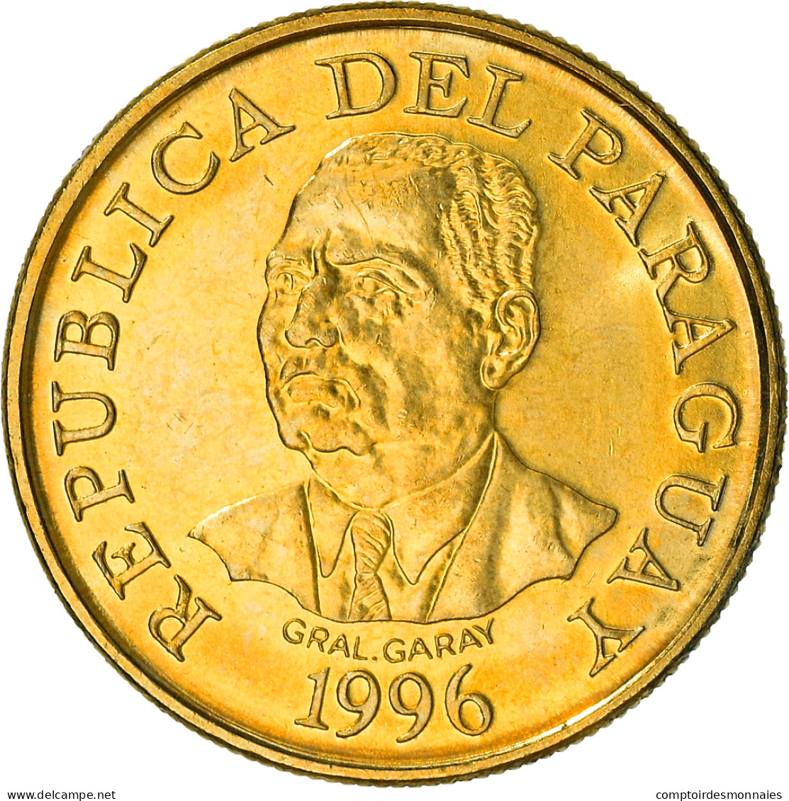 Monnaie, Paraguay, 10 Guaranies, 1996, SPL, Brass Plated Steel, KM:178a - Paraguay