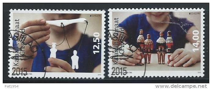 Groënland 2015, N°676/677 Oblitérés, Europa , Jouets Anciens - Used Stamps