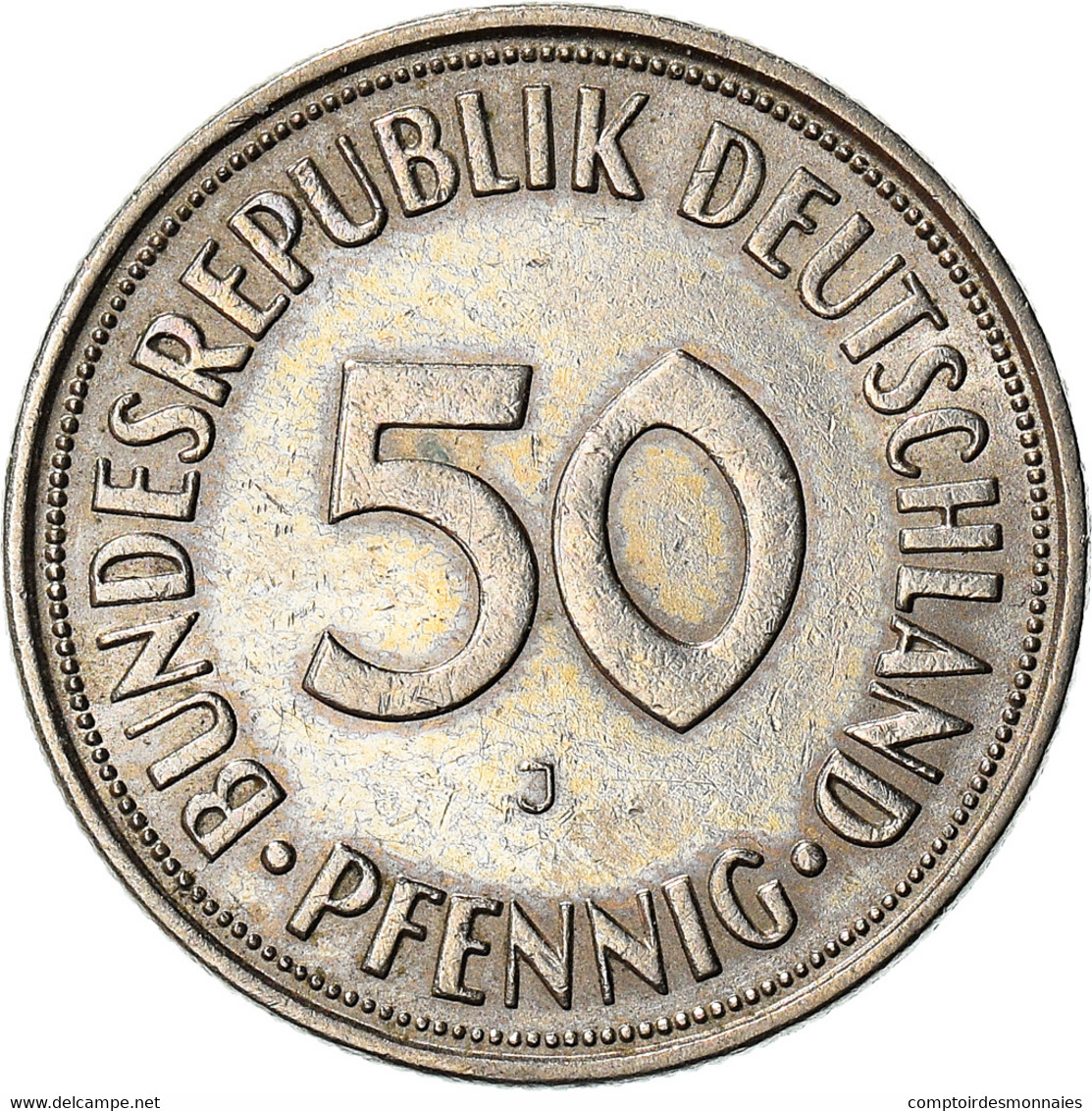 Monnaie, République Fédérale Allemande, 50 Pfennig, 1950, Hamburg, TTB+ - 50 Pfennig