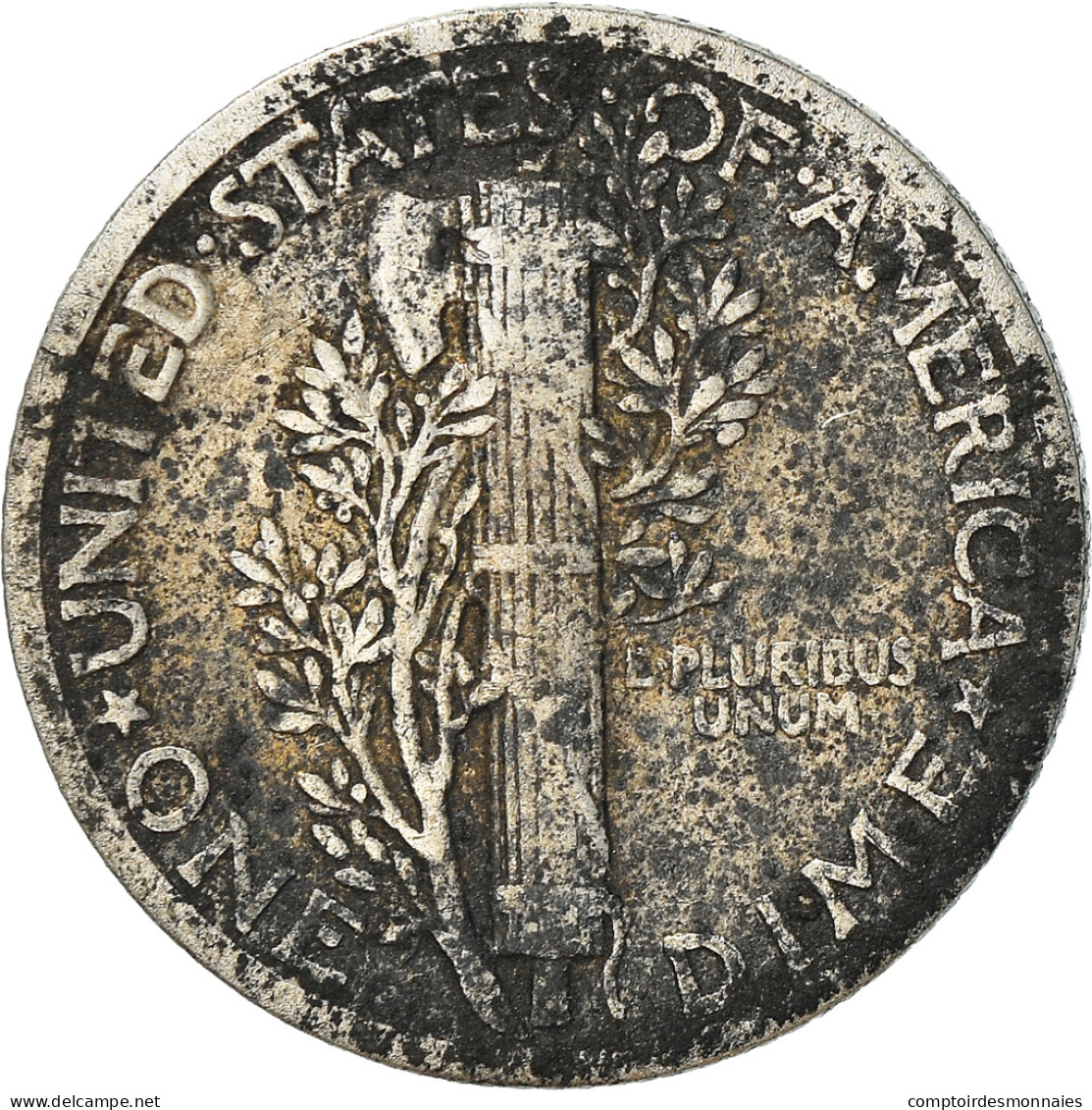 Monnaie, États-Unis, Mercury Dime, Dime, 1937, U.S. Mint, Philadelphie, B+ - 1916-1945: Mercury