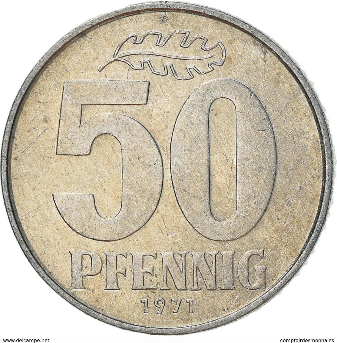 Monnaie, GERMAN-DEMOCRATIC REPUBLIC, 50 Pfennig, 1971, Berlin, SUP, Aluminium - 50 Pfennig