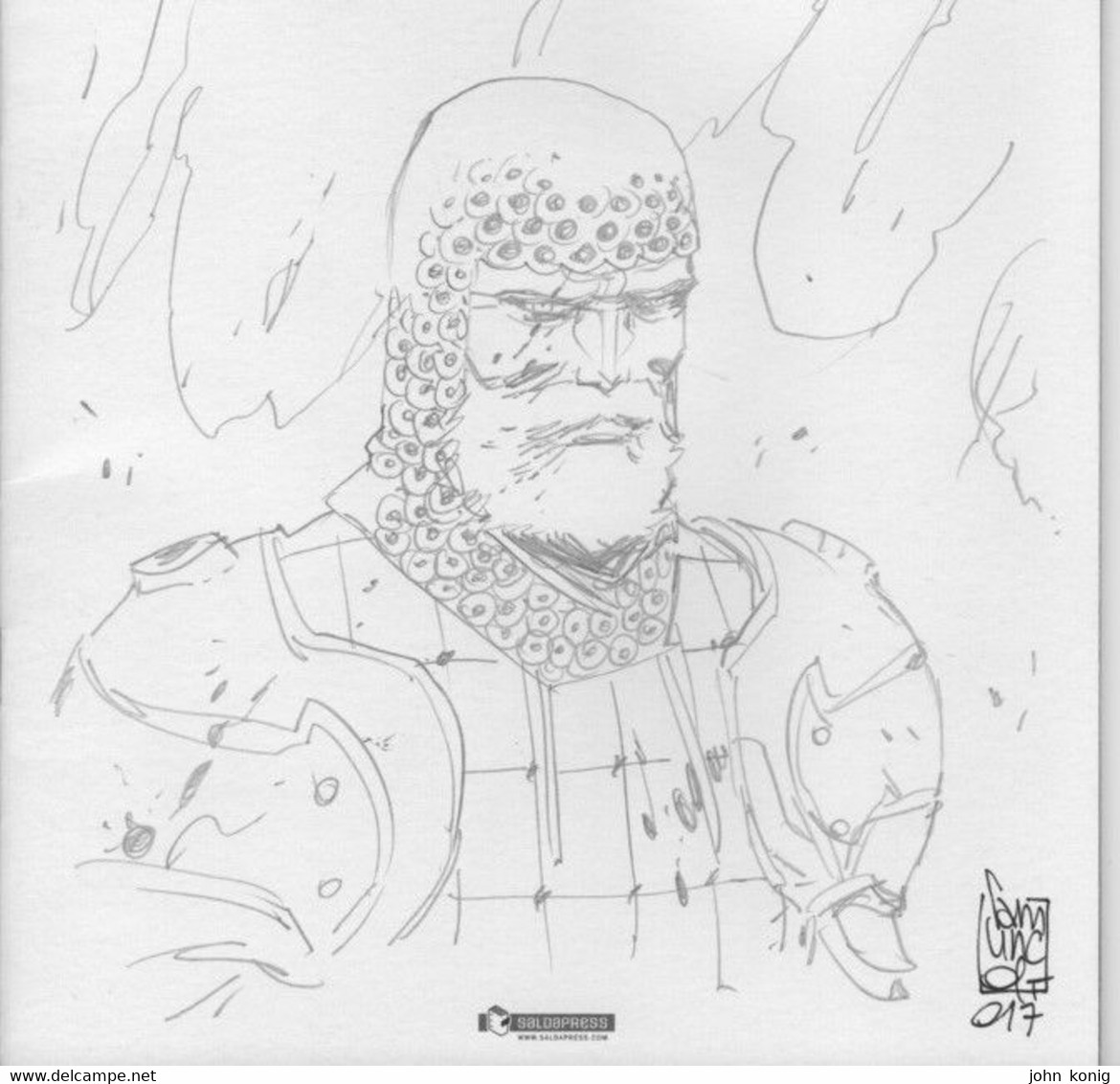 Green Valley Variant Cover With Sketch (pencil) By Giuseppe Camuncoli - Tavole Originali