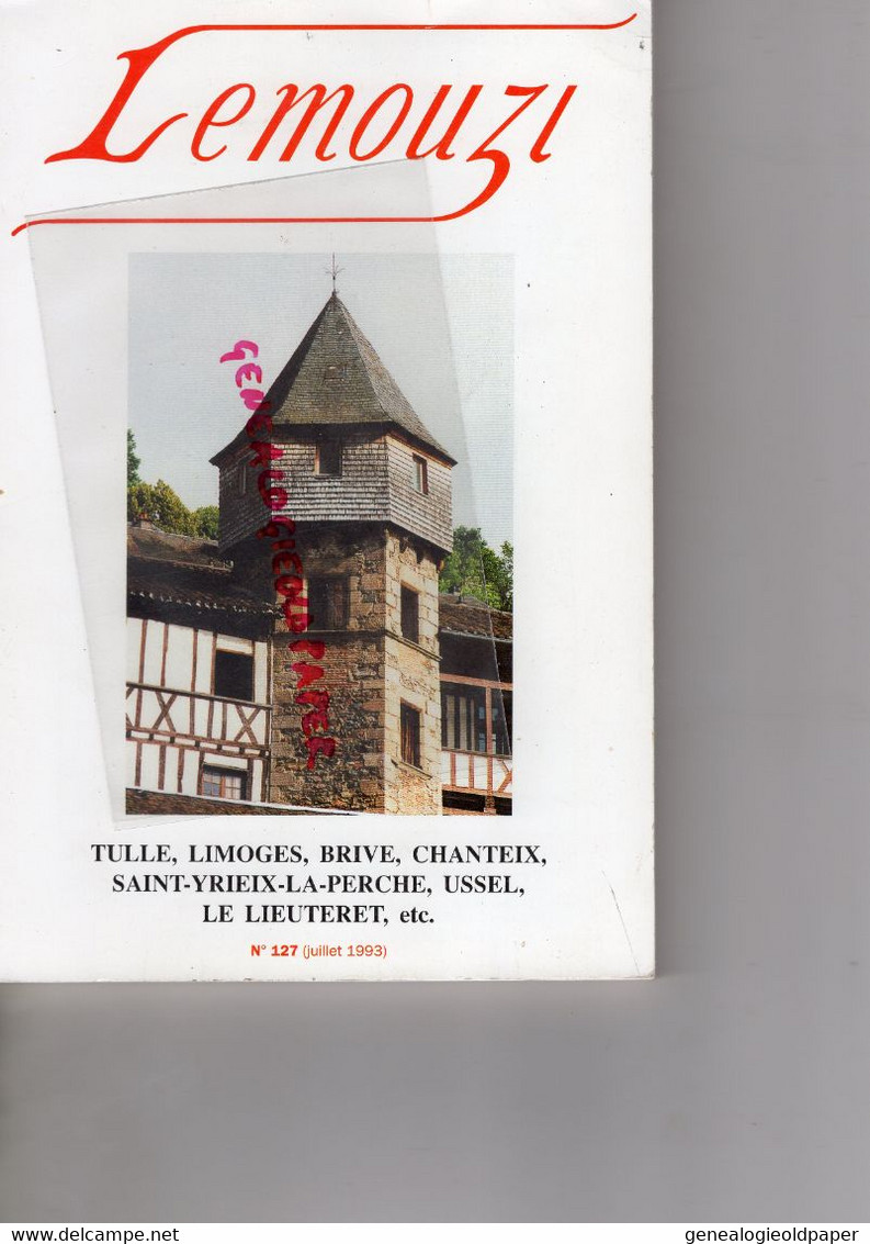 87-19-23- LEMOUZI- N° 127-JUILLET 1993-TULLE-LIMOGES-BRIVE-CHANTEIX-SAINT YRIEIX-USSEL-LE LIEUTERET-ABEILLE- - Limousin