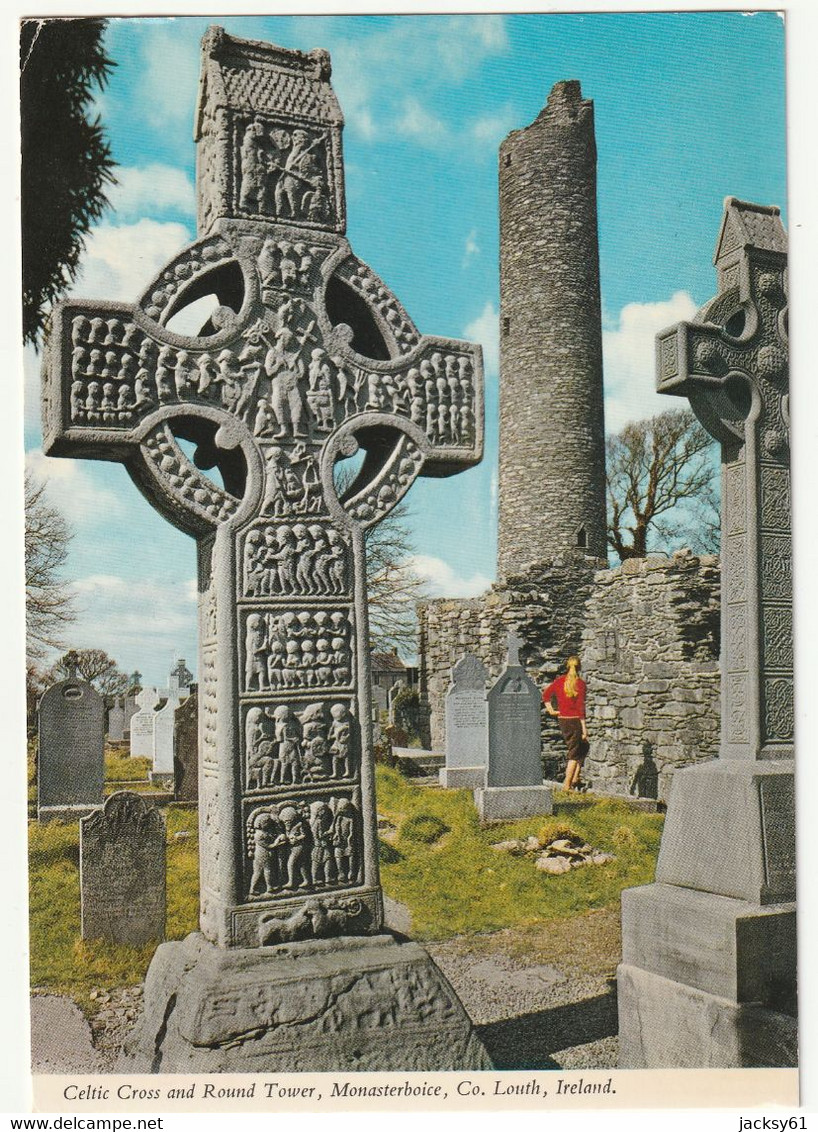 Celtic Cross And Round Tower, Monasterboice, Co Louth, Ireland - Louth