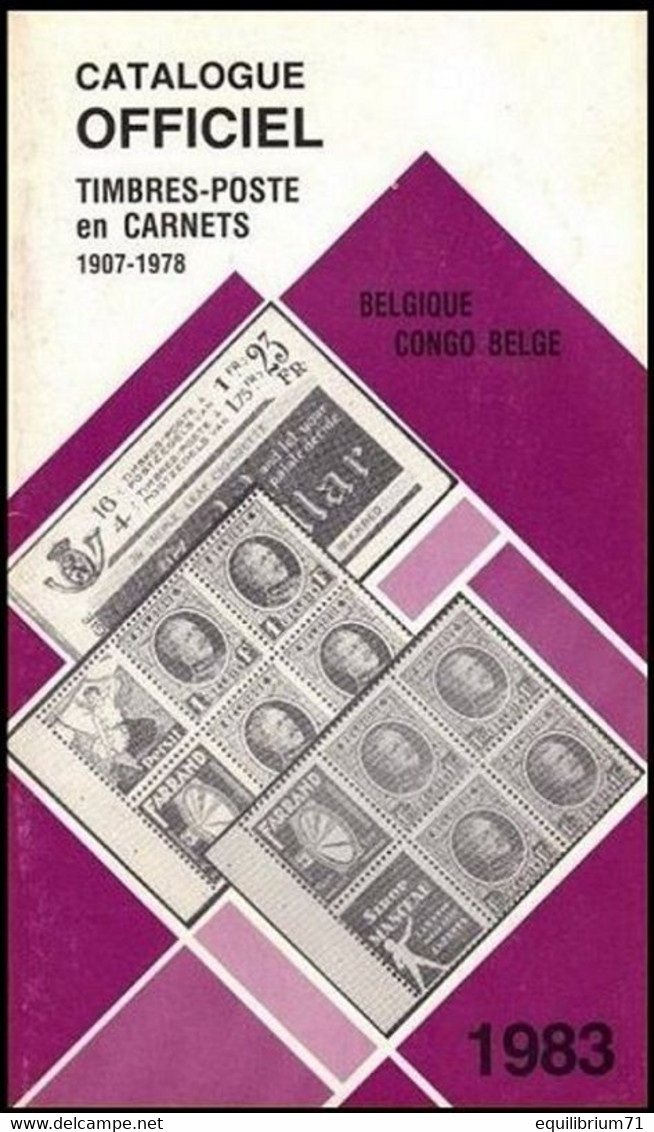 Catalogue Officiel / Officiële Catalogus - Timbres-poste En Carnets 1907-1978 - Belgique & Congo Belge - Booklets