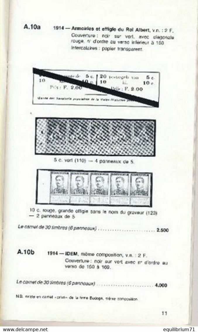 Catalogue Officiel / Officiële Catalogus - Timbres-poste En Carnets 1907-1978 - Belgique & Congo Belge - Booklets