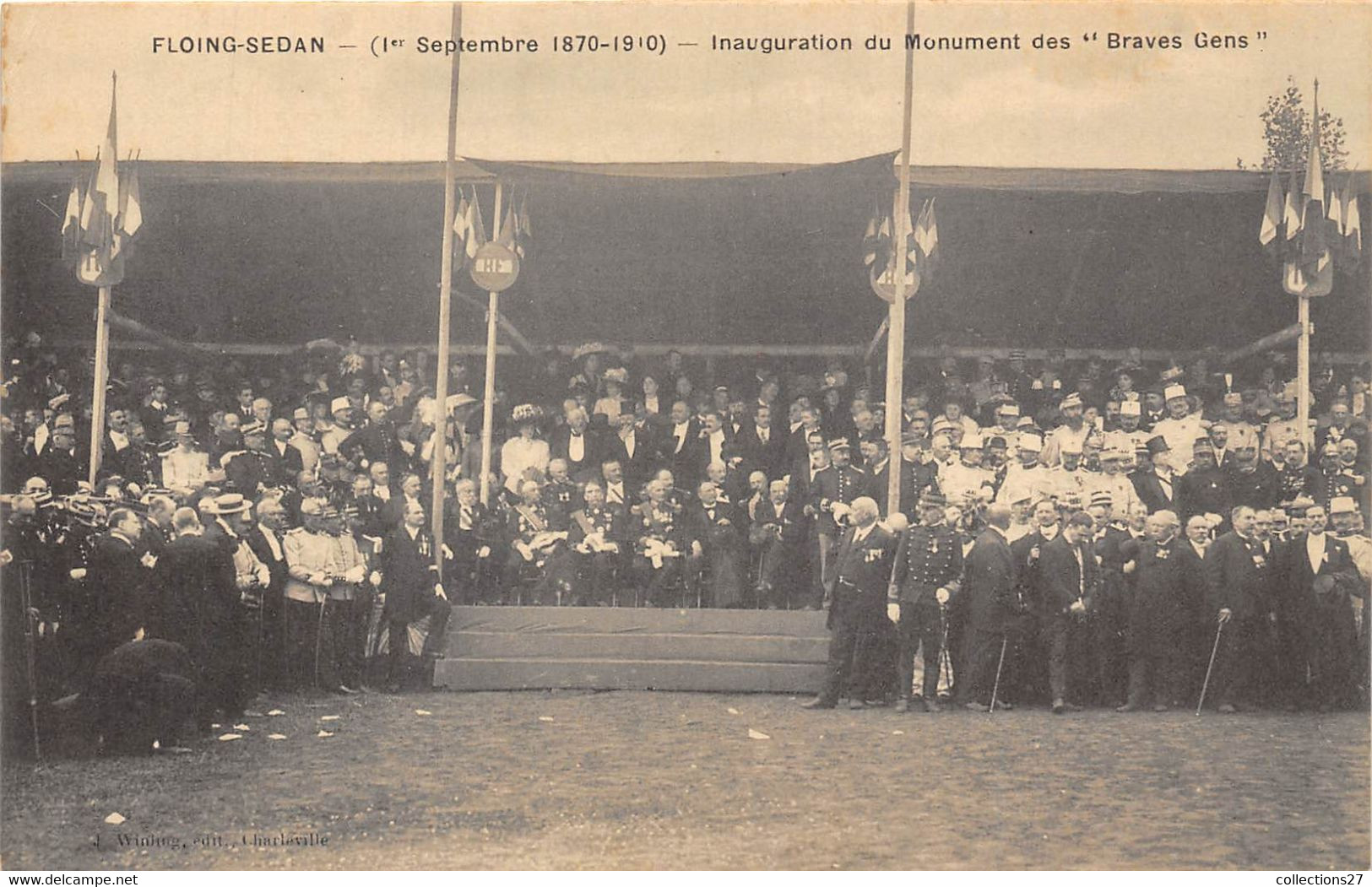 08-FLOING- SEDAN- 1er SEP 1870/1910- INAUGURATION DU MONUMENT DES BRAVES GENS - Sedan