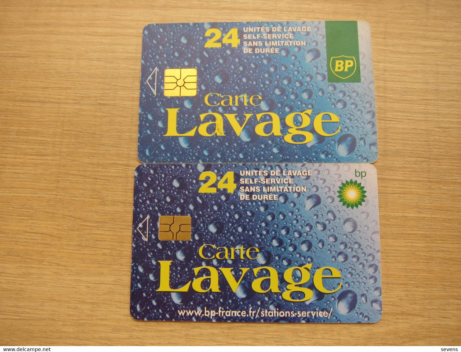BP 24 Unitess Carte Lavage, Two Different - Car Wash Cards