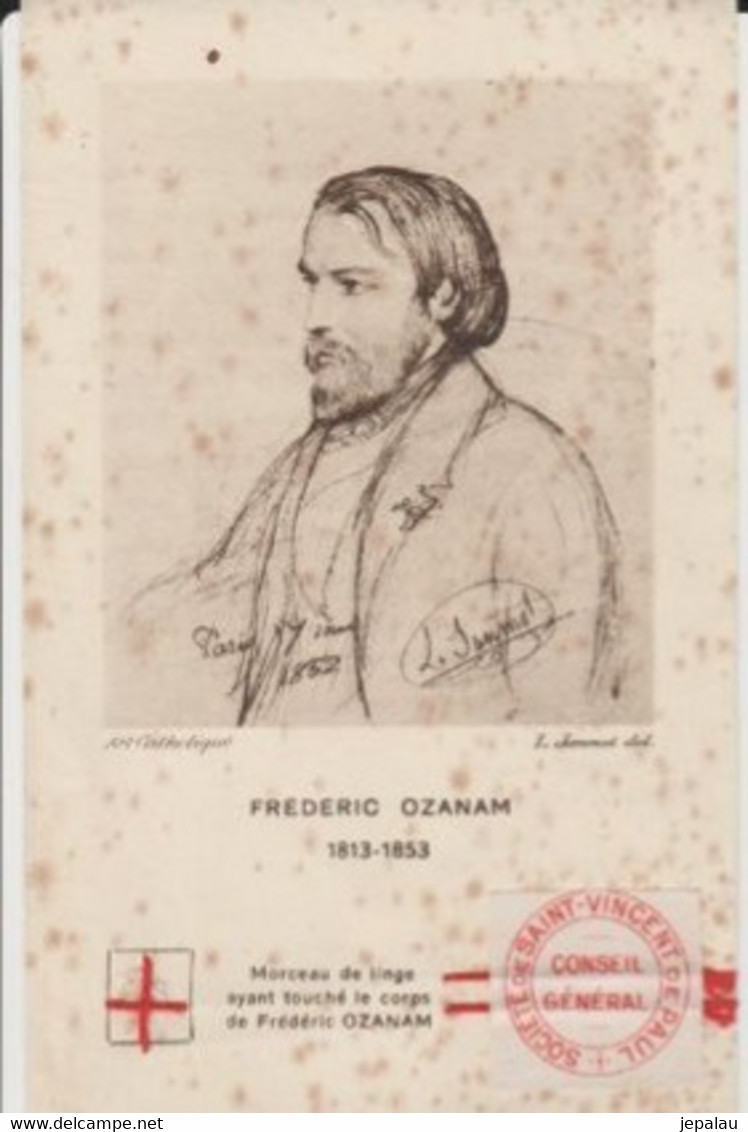 Frédéric Ozanam(avec Relique) - Devotion Images