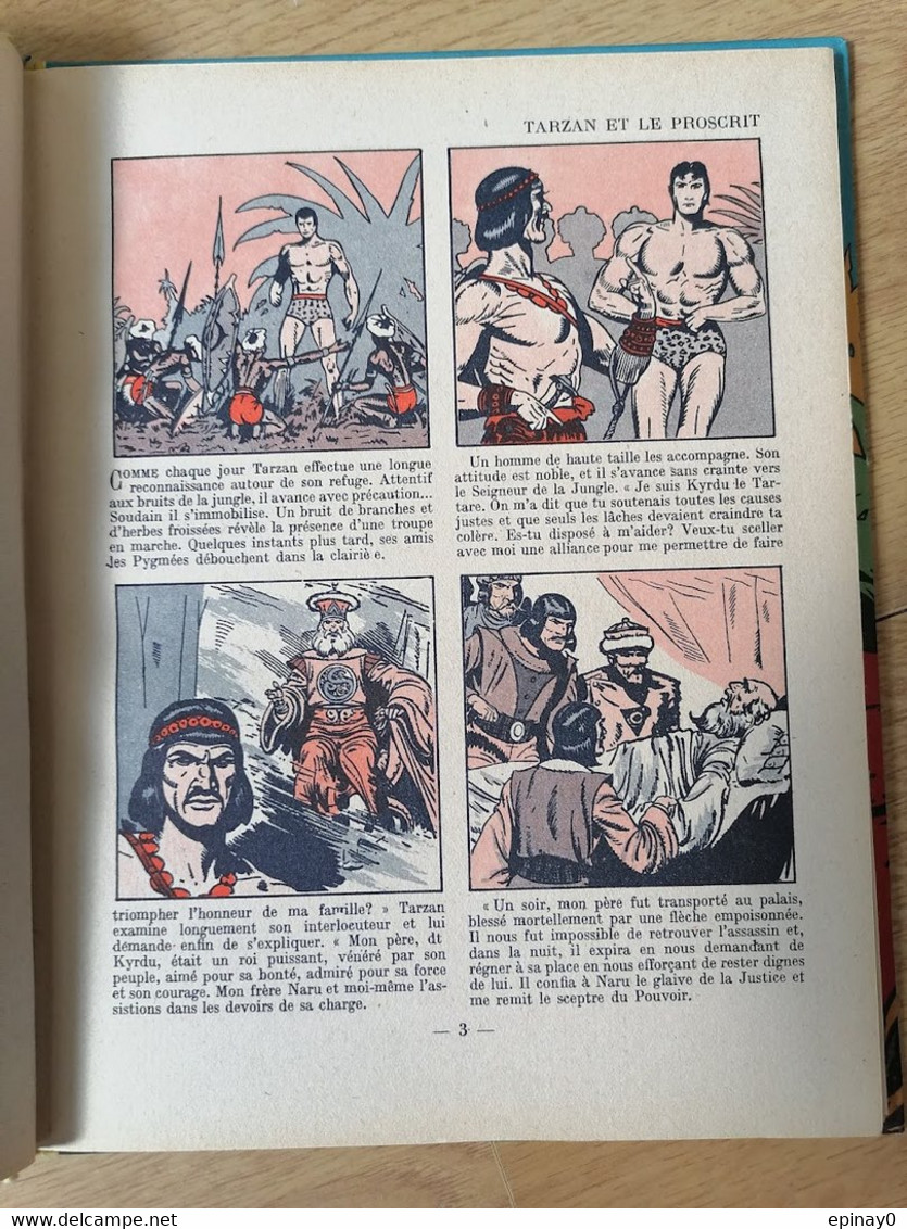 TARZAN - N° 15 Année1951 - VENTE à PRIX FIXE -  LE PROSCRIT - Le Seigneur De La Jungle - EDGAR RICE BURROUGHS - Tarzan