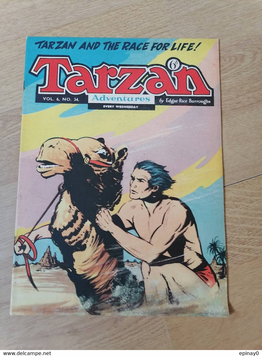 TARZAN - N° 34 - Année 1956 - édition Anglais - Le Seigneur De La Jungle - EDGAR RICE BURROUGHS - Cómics De Periódicos