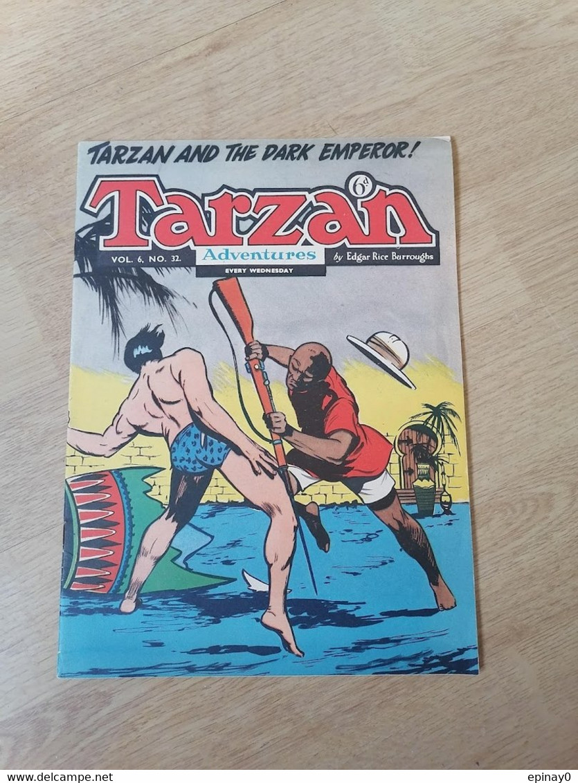 TARZAN - N° 32 - Année 1956 - édition Anglais - Le Seigneur De La Jungle - EDGAR RICE BURROUGHS - Newspaper Comics