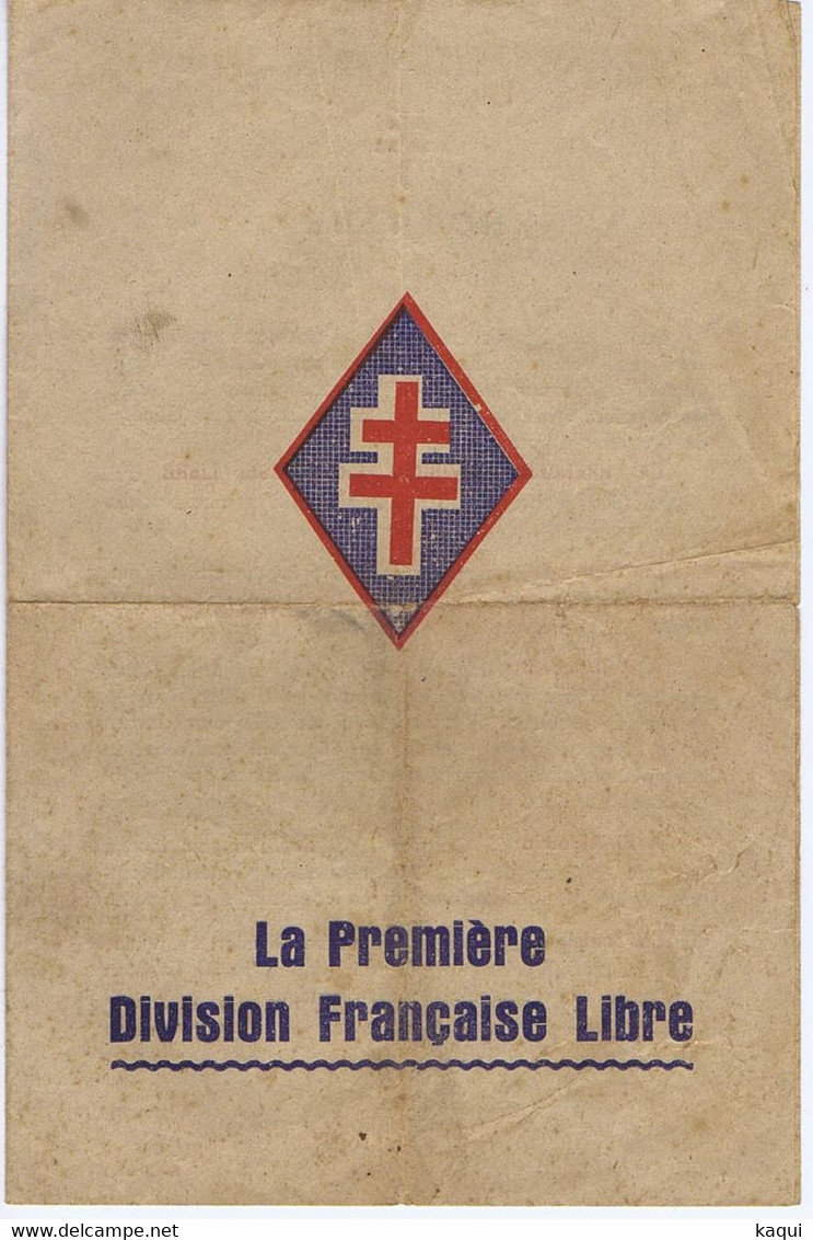 LA PREMIERE DIVISION FRANCAISE LIBRE - Documents