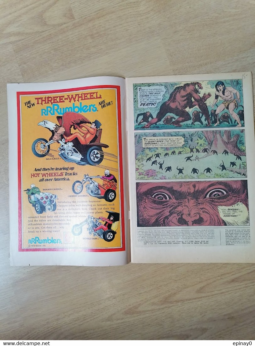 TARZAN - N° 209 - Année 1972 - édition Anglais - MATE Of The APE-MAN - Le Seigneur De La Jungle - EDGAR RICE BURROUGHS - Fumetti Giornali