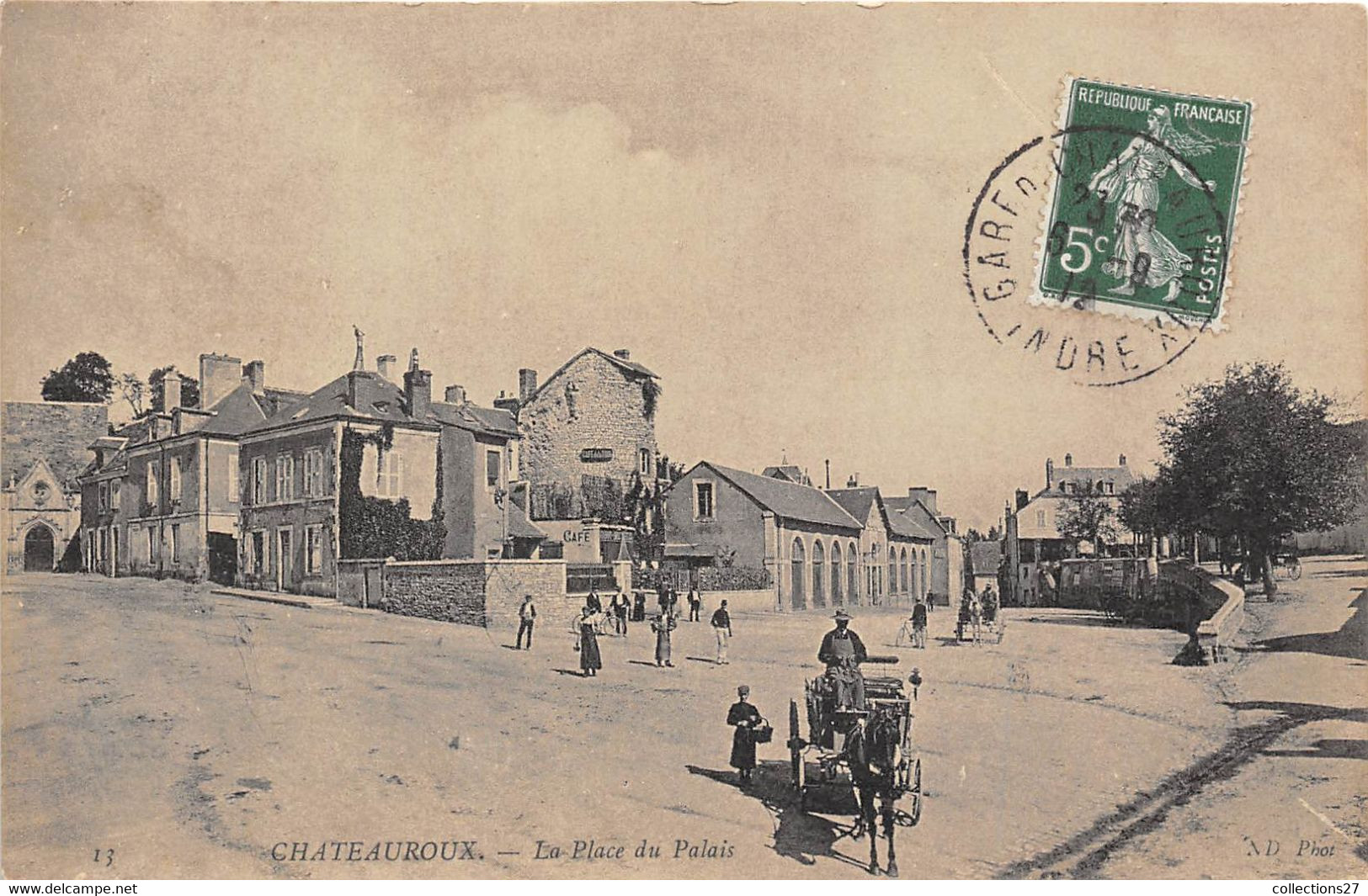 36-CHATEAUROUX- LA PLACE DU PALAIS - Chateauroux