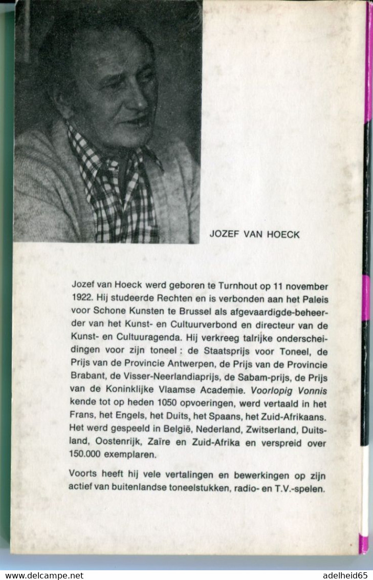 Voorlopig Vonnis Jozef Van Hoeck 1980 (toneelspel) De Sikkel Antwerpen - Teatro